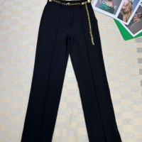 The new spring 2023 Tall waist leisure trousers Customize the fabric cutting wit