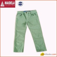 Children's Candy-colored cotton leisure small straight jeans