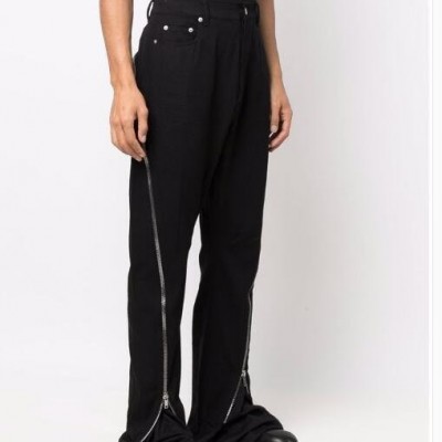 RICK OWENS Bolan Banana Trousers Black RICK OWEN high waisted slim-fit 5-pocketpicture1