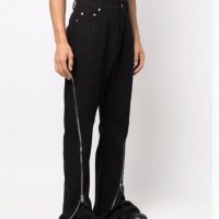 RICK OWENS Bolan Banana Trousers Black RICK OWEN high waisted slim-fit 5-pocket