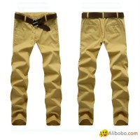 Wholesale new style men chino pants slimming fit