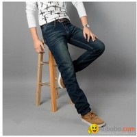 Male straight slim jeans