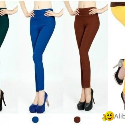 New spring&summer 2014 Solid candy Cotton leggings for women legging pantspicture1