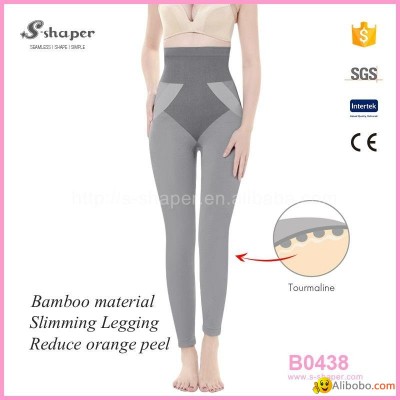 S - SHAPER Women Slimming Body Shaper Tourmaline Bamboo Leggings B0438picture1