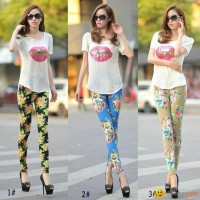 2014 Hot Spring New Arrival sexy lady's fashion printed Leggings