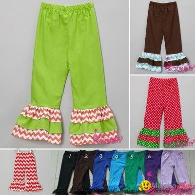 Hot sale Polka dot Baby Pants Girls Ruffle Pants child pantspicture1