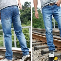 High quality Blue 100% Cutton Handsomely Men's jeans