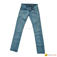 Wholesale Peru Denim Jeans Women Stretch Skinny Denim Jeans