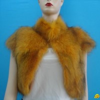 Fox belly fur vest