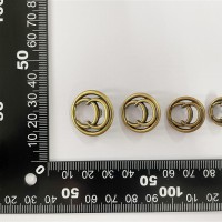 CC Metal button Anti gold color vantige classic style