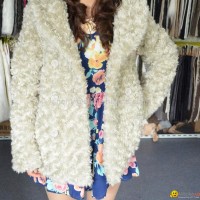 lady's faux fur coat