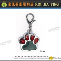 Color Rhinestone Dog Palm DIY Metal Hook Charm