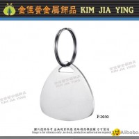 Round triangle metal pet tag