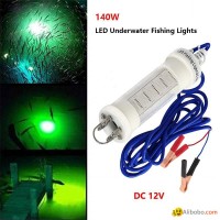 140W Underwater LED Fishing Bait 12V Fishing Lure Light