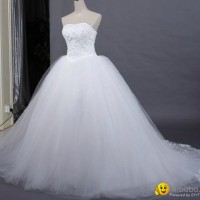 Strapless Bouffant Wedding Dresses