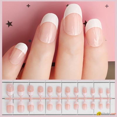 False Nail French Fake Nails Detachable tips Nail Extension Manicure Artpicture1