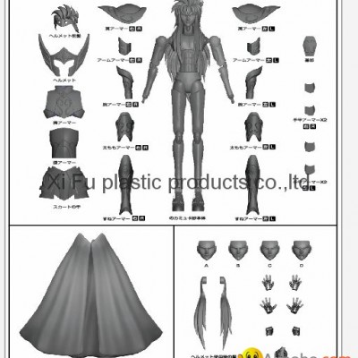 Put toy from concept into tooling -3D drawing ,breakdown partspicture1