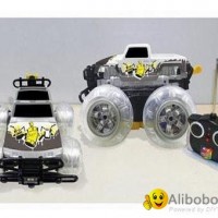 standing 360 degree rotation RC stunt car with the light