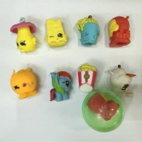 soft pencil cap, cartoon figures pencil top, 1" capsules toy