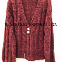 Sweater Knit short Cardigan #BEL-446