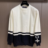 023SS Knitted Sweater Men Wool Sweaters               Casual Sweaters White