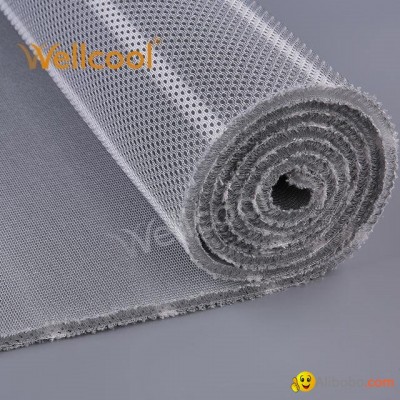 Unique design small hexagon gray washable 3d air mesh fabrics for mattress padpicture1