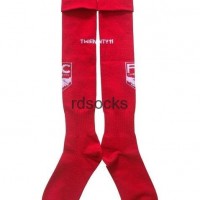 red color bodkin needle crosspointer football socks