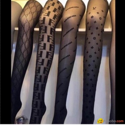 black logo Tights for women sexy leggings stockingspicture1