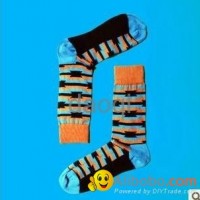 Double Color Sport Socks, Made of T/C and Spandex, Suitable for Men