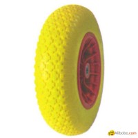 PU FOAM WHEEL 4.00-8 INCH WITH PLASTIC RIM