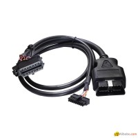 16PIN MALE TO MOLEX 18P with fiat connector obd 2 obdii y cable with molex For