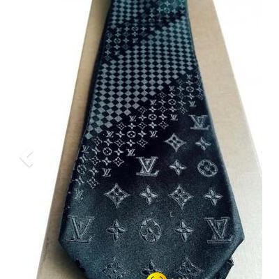 Monogram Mix Jet Black Tie With Box Fashion     ie for shirtpicture1