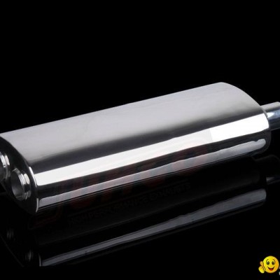 UNIVERSAL STAINLESS MUFFLER EXHAUST DUAL OUTLETpicture1