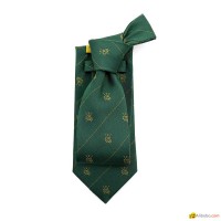 Men's Green Hard Day Golfing Silk Custom Logo Handmade Sports Necktie Golf