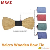 MBT5002 New Design fashion changeable customized wooden bow tie for man's suit