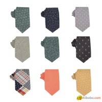 Fashion cotton casual necktie for men