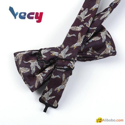 New Fashion Animal Design 100% Silk Bow Tie for Manpicture1