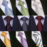 Excellent Woven silk colorful tie for men Italian style