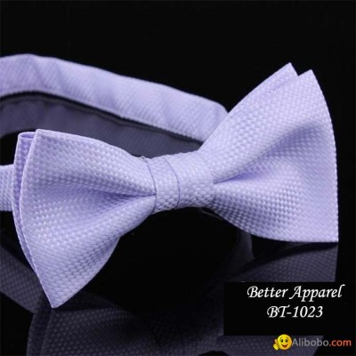 Fashion men yarn dyed polyester bow ties in the style of Koreapicture1