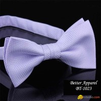 Fashion men yarn dyed polyester bow ties in the style of Korea