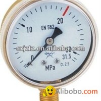 2.0" 50mm Oxygen Pressure Gauge In Snap On Plastic Window