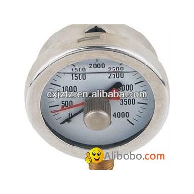 63mm 2.5" Radial Silicone Oil Filled Manometer Bayonet Typepicture1