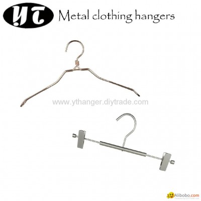 HM-01 plated metal wire clothing hangerspicture1