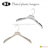 HP-05 metal plated nonslip plastic women hangers