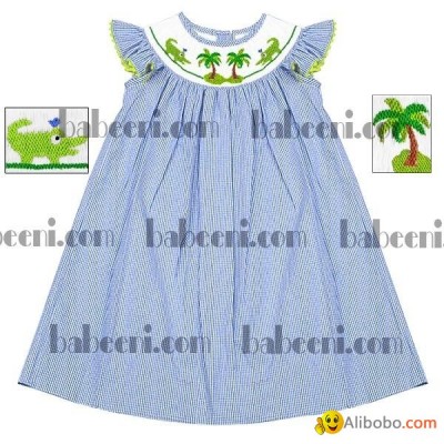 Lovely owls smocked bishop dresspicture1