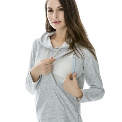 Maternity Sweater Nursing tops Thickened Warming Long Sleeve Hoodies Fashion compicture1