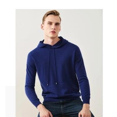 Men's hooded cashmere sweatepicture1