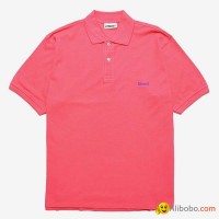 Cotton polo shirt with logo embroidery