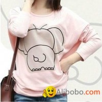 Design Your Own T Shirt Printing T Shirt Wholesale Elephant Hip Print Clothes