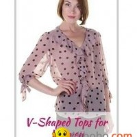 Womens V Neck Tops